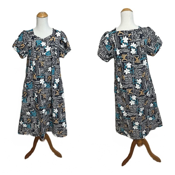 Vtg 90s Hoku Muumuu Dress - Picture 1 of 6